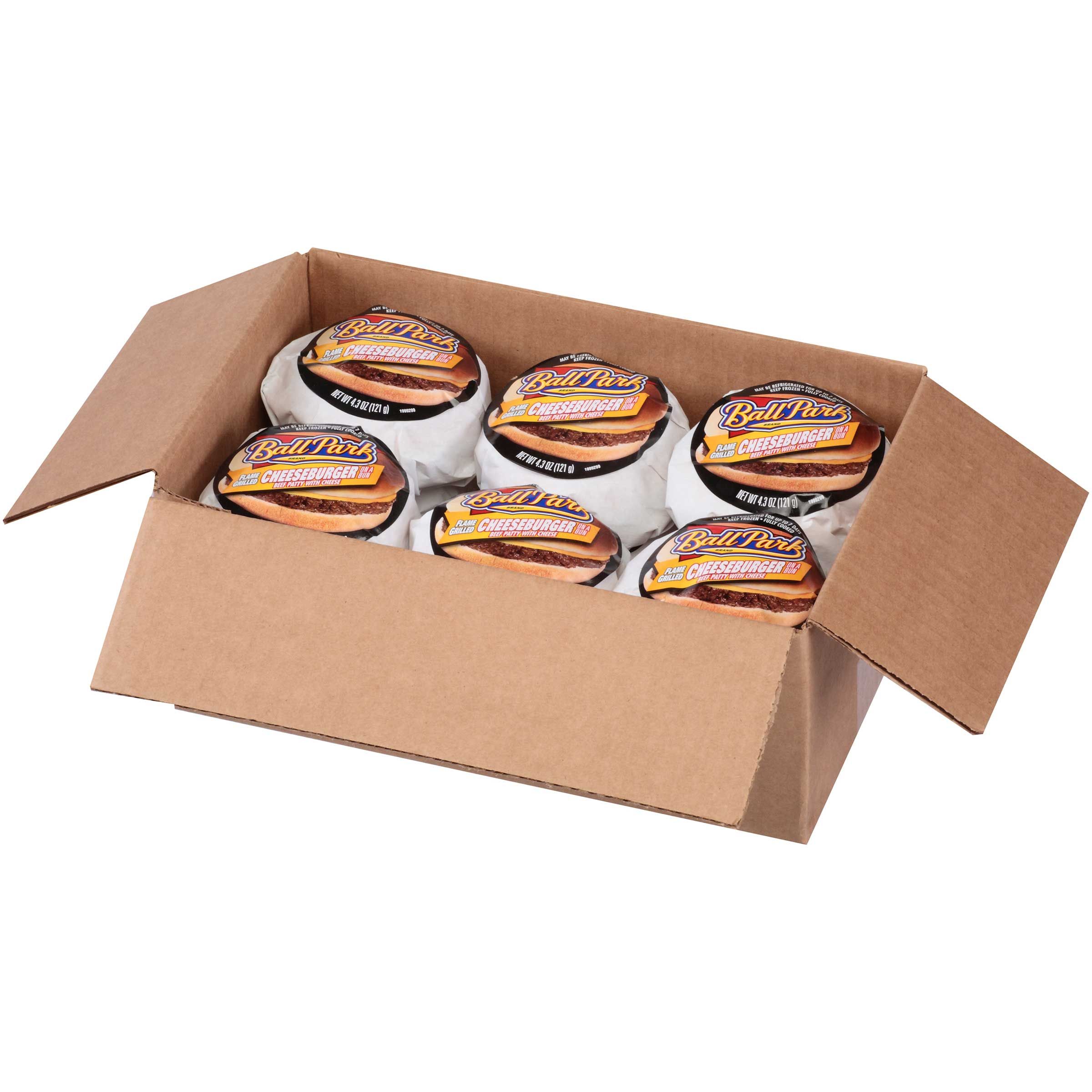 Ball Park Butcher Wrapped Flame Grilled Cheeseburger, 4.3 Ounce -- 12 Per Case