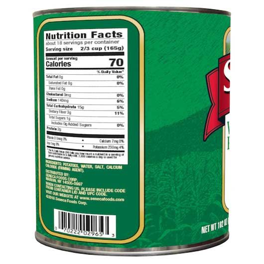 Stokely's Whole Medium Potatoes, No. 10 Can -- 6 Per Case