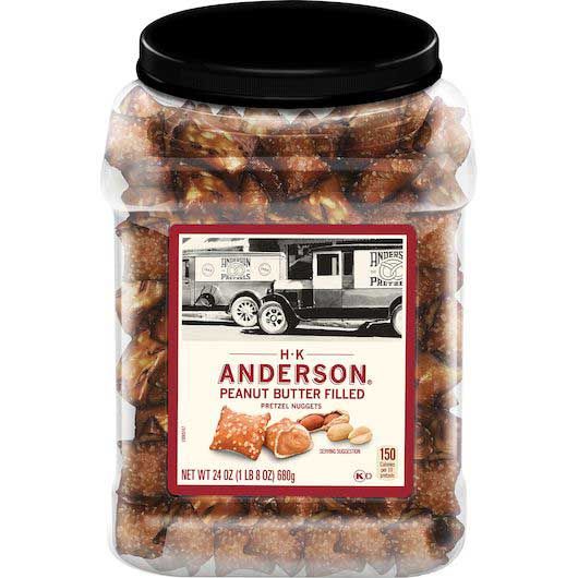 H.k. Anderson Peanut Butter Filled Pretzel Nugget, 24 Ounce -- 8 Per Case