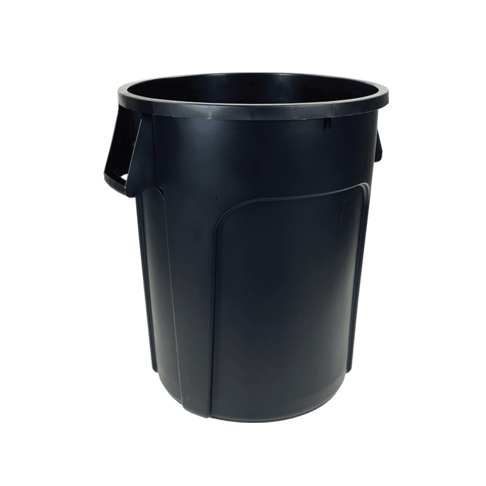 Maxirough Black Container Without Lid, 32 Gallon -- 6 Per Case