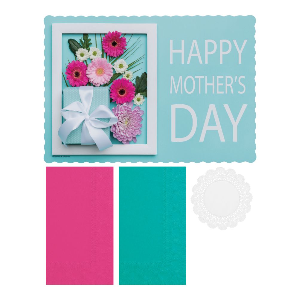 Hoffmaster Mothers Day Combo Pack With Doilies Kit -- 750 Per Case
