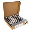 Durable Packaging 12 x 12 inch Black Check Grease Resistant Flat Sheet, 1000 count - 5 per case