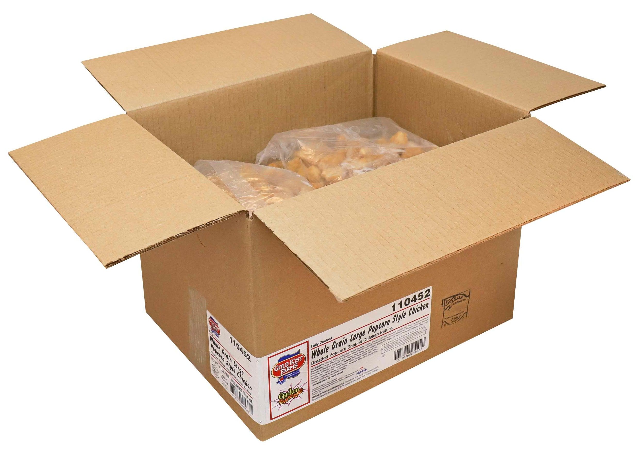 Gold Kist Smackers Whole Grain Large Popcorn Style Chicken, 5 Pound -- 6 Per Case