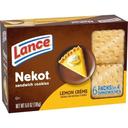 Lance Nekot Lemon Creme Sandwich Cookies, 6.8 Ounce -- 12 per case