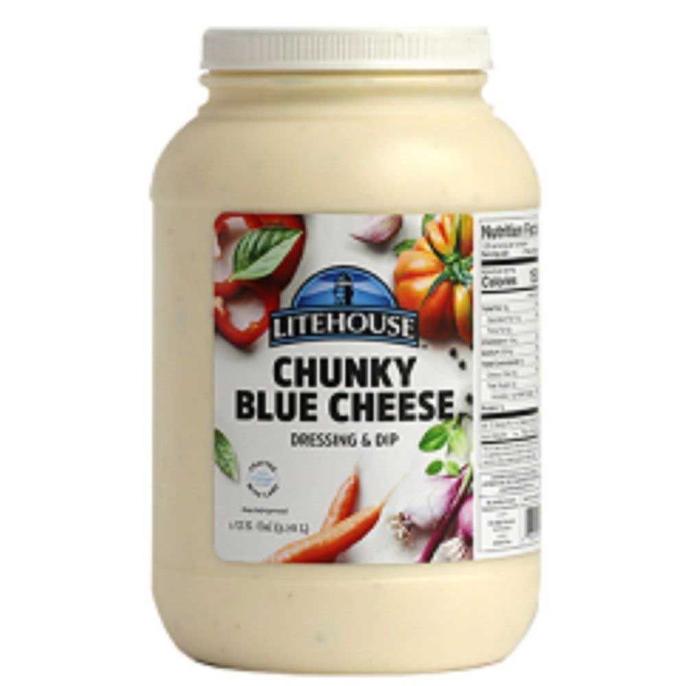 Litehouse Premium Chunky Blue Cheese Dressing, 1 Gallon -- 2 Per Case