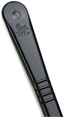 Carlisle Measure Miser Black Solid Long Handle Spoon, 6 Ounce -- 12 per case
