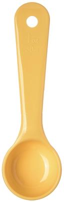 Carlisle Measure Miser Yellow Solid Short Handle Spoon, 1 Ounce -- 12 per case