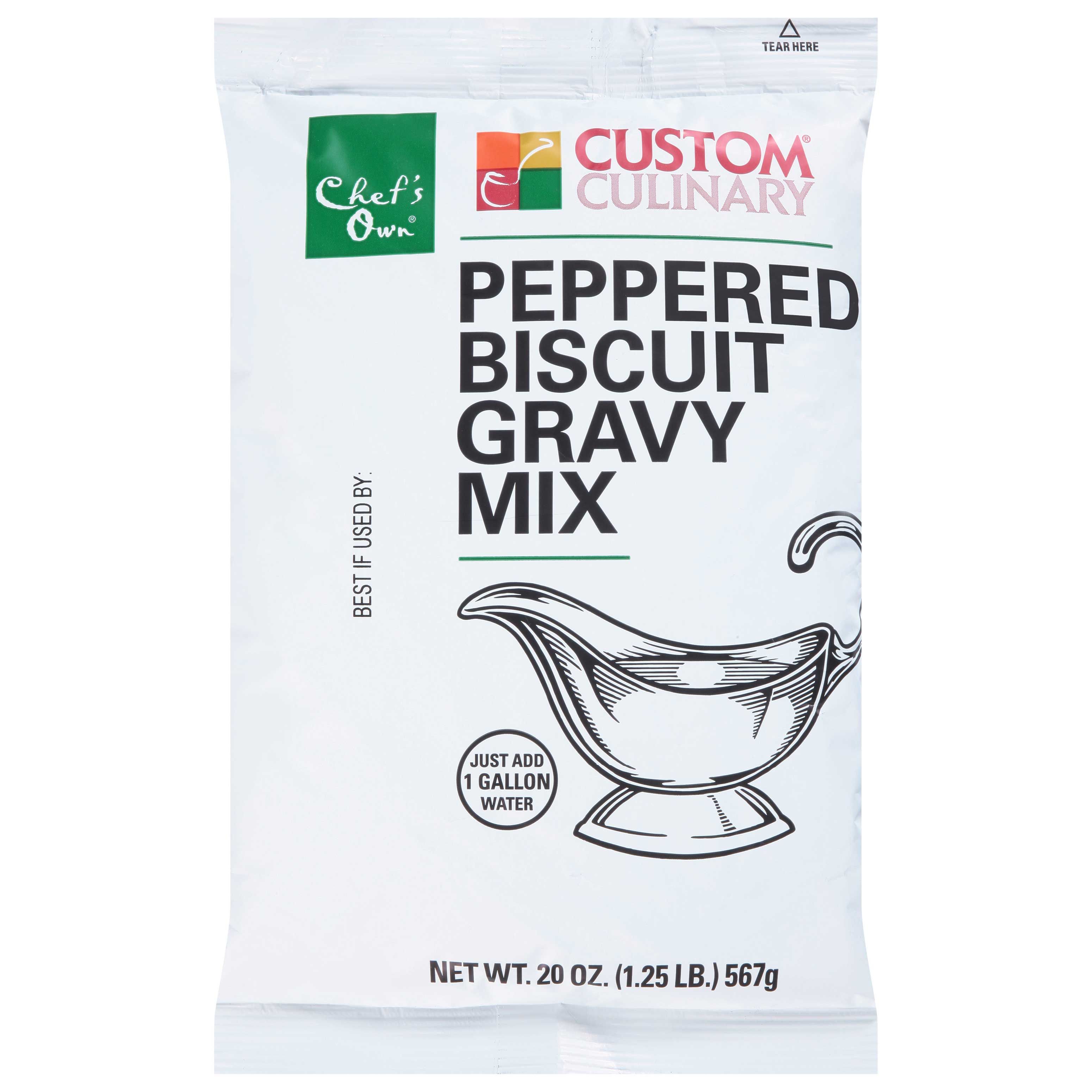 Chef's Own Peppered Biscuit Gravy Mix, 20 Ounce -- 6 Per Case