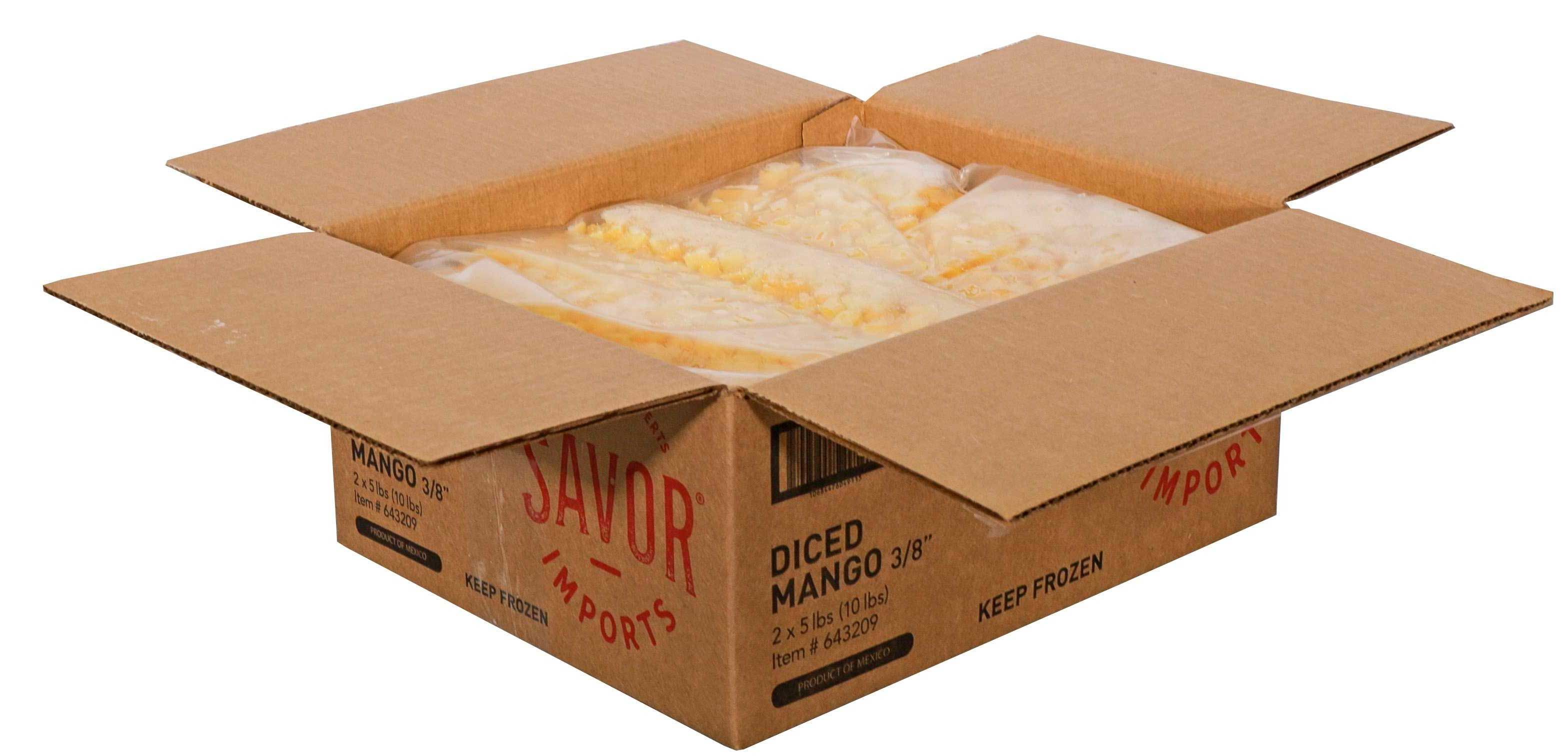 Savor Imports 3/8 Inch Diced Mango, 5 Pound -- 2 Per Case