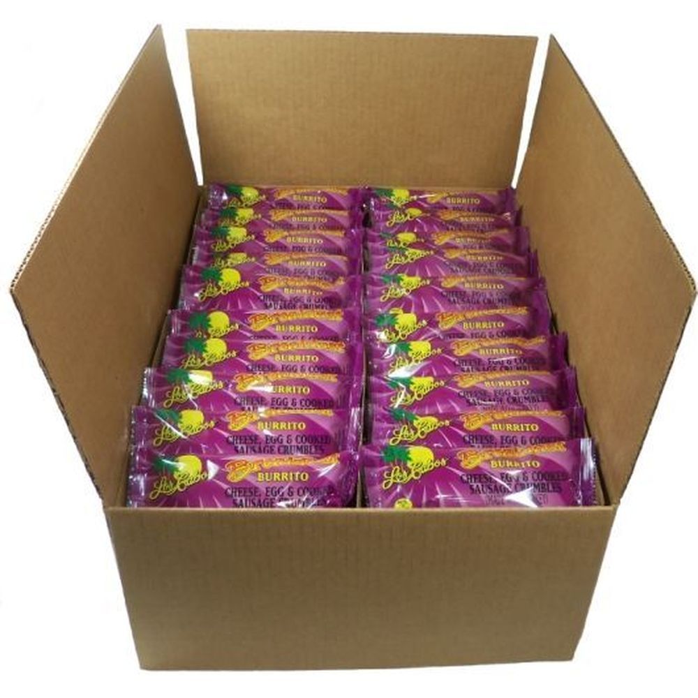 Cabo Real Turkey Sausage Egg And Cheese Breakfast Burrito, 3.2 Ounce -- 120 Per Case