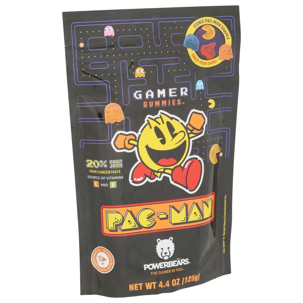 Powerbears Pac-man Gamer Gummies, 4.4 Ounce Bag -- 6 Per Case