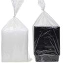 Cubeware Black Rectangular Plastic Container and Clear Vented Lid, 38 Ounce -- 150 sets per case