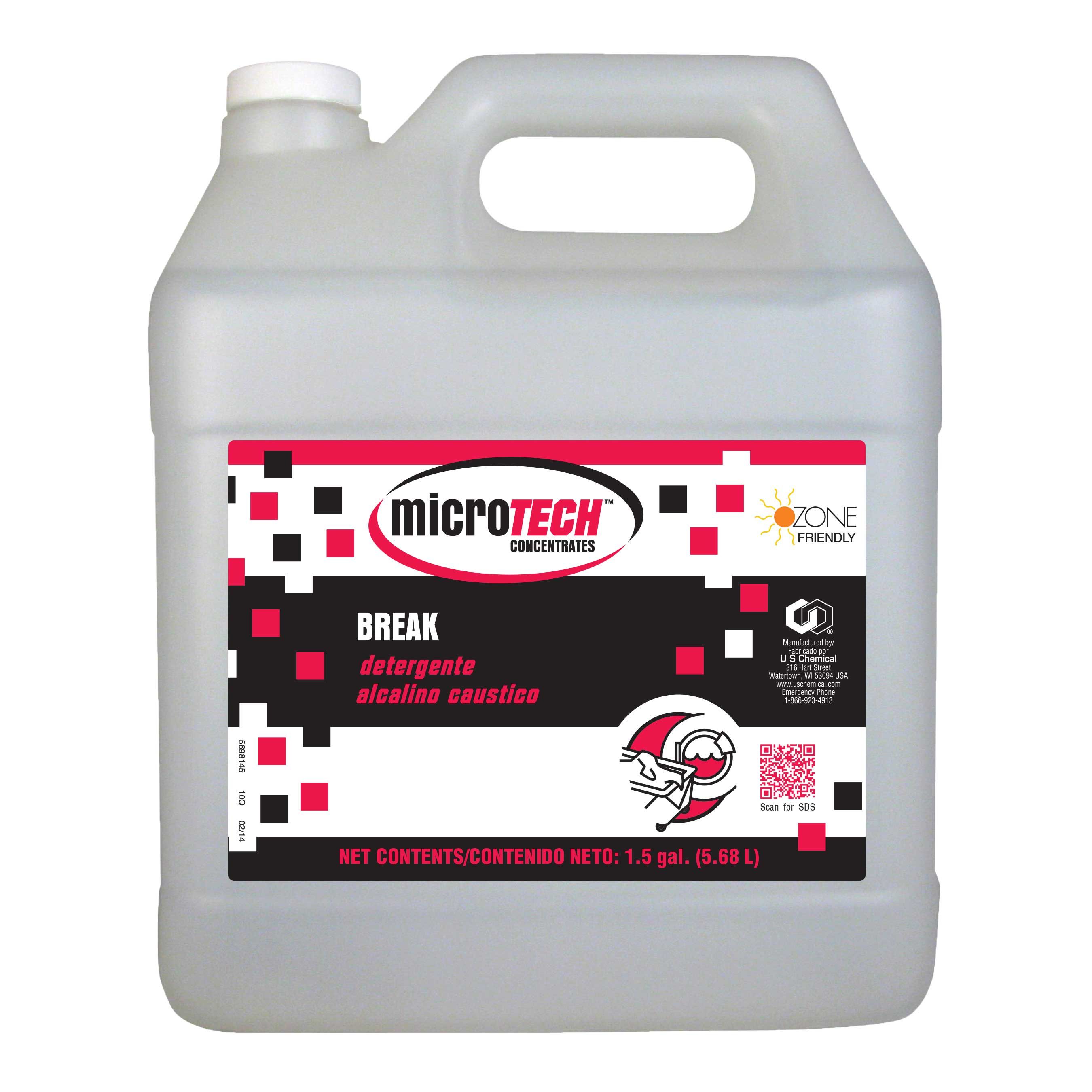 Microtech Break All Laundry Detergent, 1.5 Gallon -- 2 Per Case