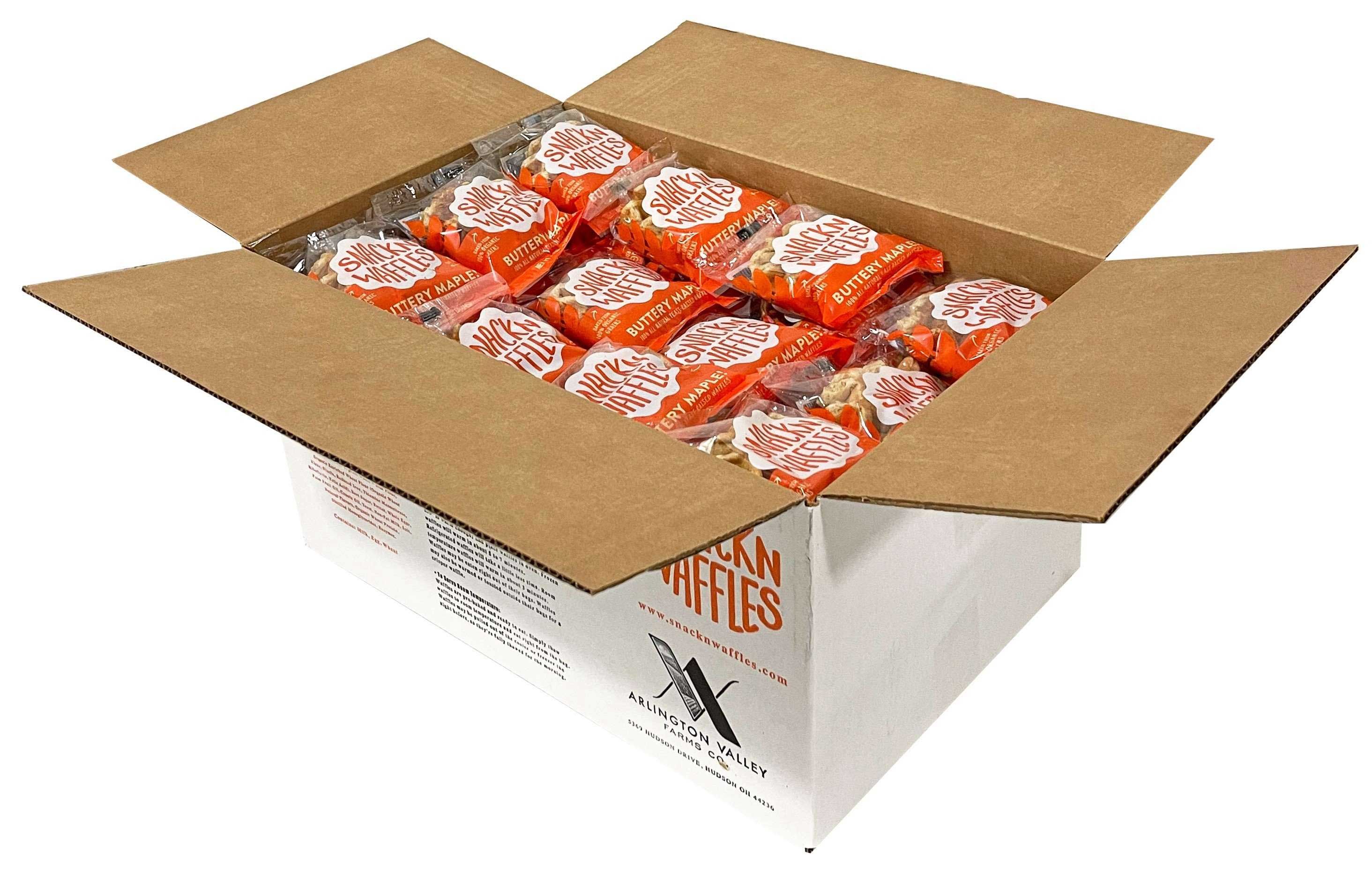 Snack N Waffles Buttery Maple Waffles, 2.4 Ounce -- 96 Per Case