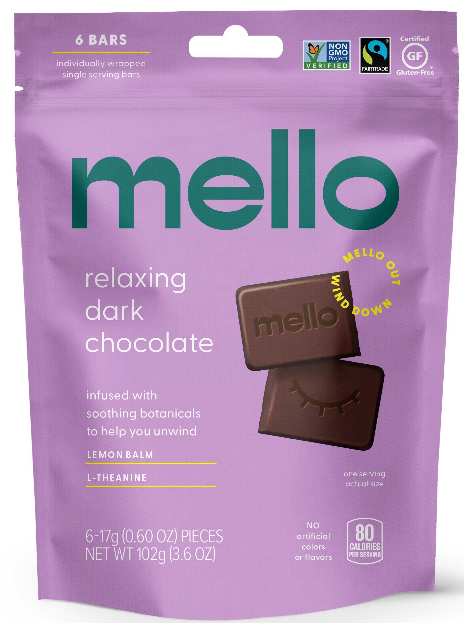 Mello Dark Chocolate In Stand Up Pouch, 6 Count -- 10 Per Case