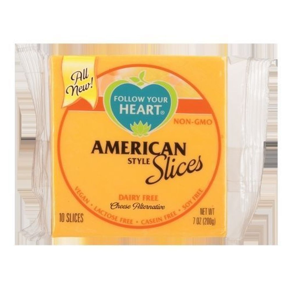 Follow Your Heart Dairy Free American Style Cheese Slices, 7 Ounce -- 11 Per Case
