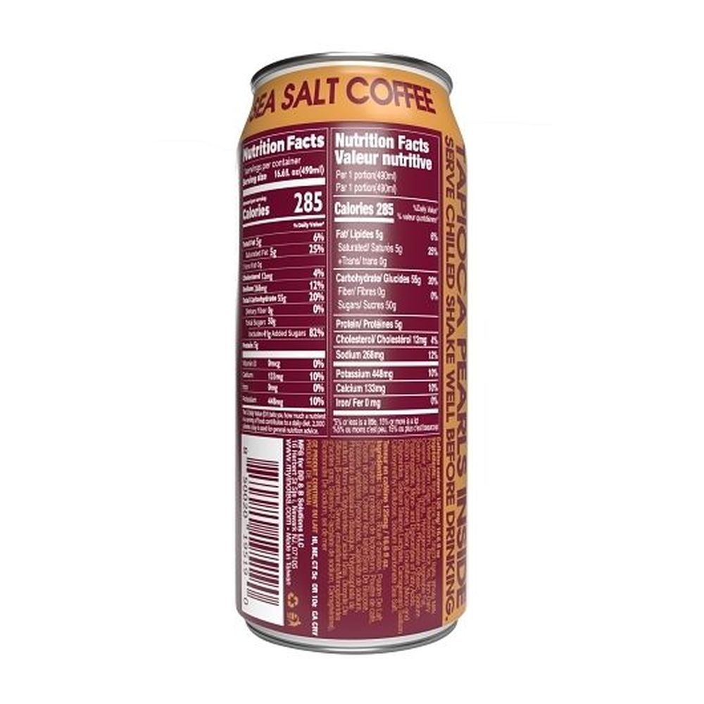 Inotea Sea Salt Coffee Bubble Tea, 16.6 Fluid Ounce -- 12 Per Case