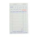 National Checking Company Carbonless Waitrpad Paper - 2 Part White, 13 Line, 3.4 x 5.63 inch -- 5000 per case.