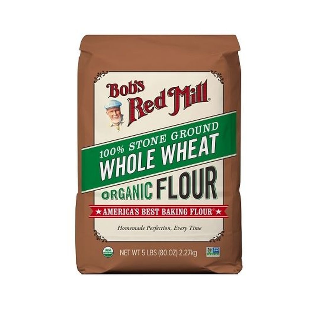 Bob's Red Mill Organic Ground Whole Wheat Flour, 5 Pound -- 8 Per Case
