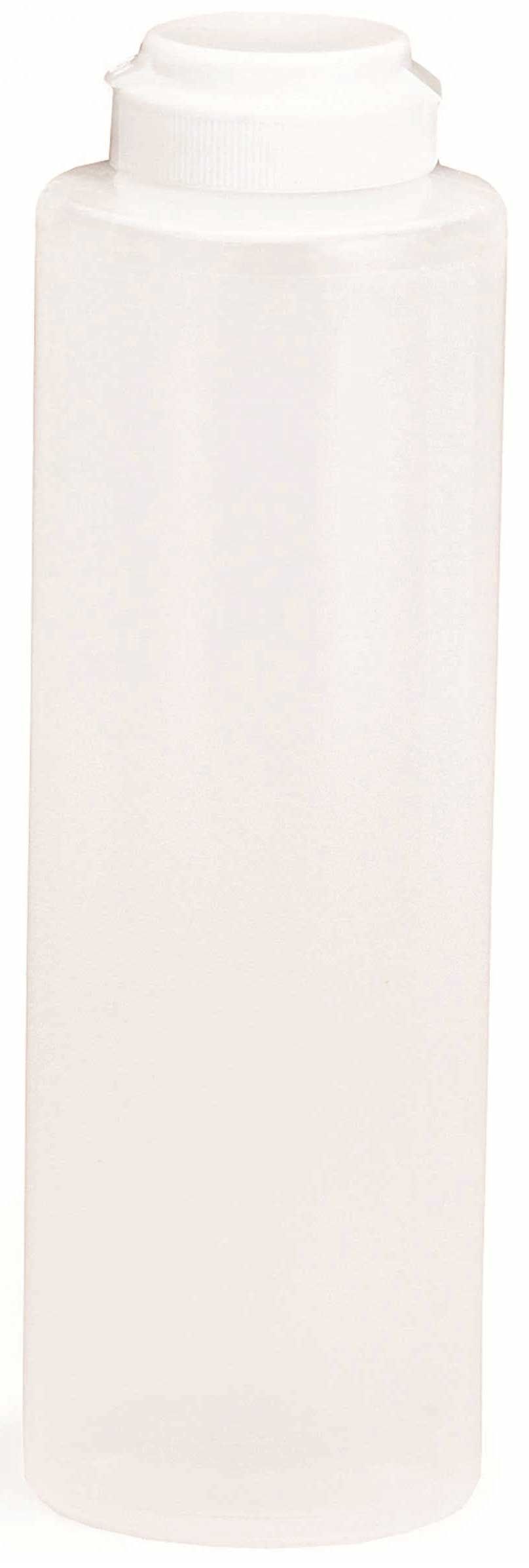 Tablecraft Natural Squeeze Bottle Dispenser With Hinged Top, 12 Ounce -- 12 Per Case