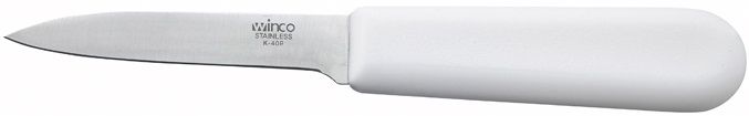 Winco White Polypropylene Handle Paring Knife -- 12 Per Case