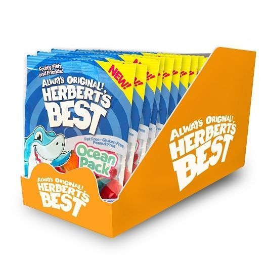 Herbert's Best Ocean Pack Gummi Candy, 100 Gram -- 12 Per Case
