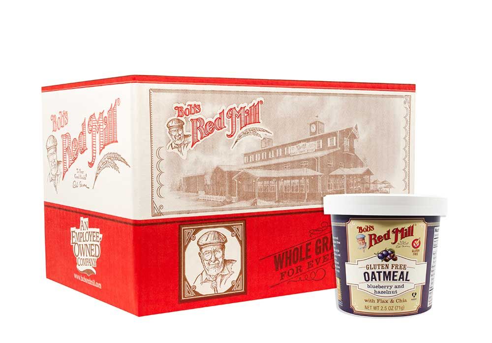 Bob's Red Mill Blueberry Hazelnut Oatmeal Cup, 2.5 Ounce -- 12 Per Case