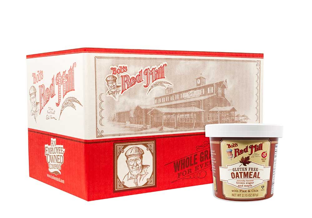 Bob's Red Mill Maple Brown Sugar Oatmeal Cup, 2.15 Ounce -- 12 Per Case