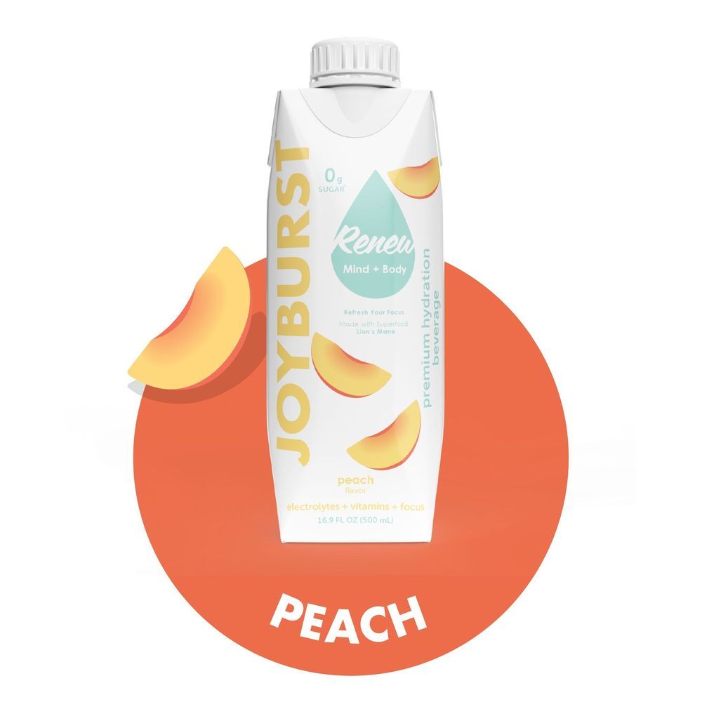 Joyburst Peach Hydration Beverage, 16.9 Fluid Ounce -- 18 Per Case