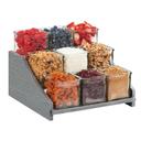 Cal-Mil Ashwood 9 Jar Display, 13.125 inch Width x 12.5 inch Depth x 6.5 inch Height