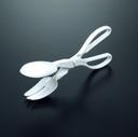 Essentials White Scissor Tong -- 48 per case.