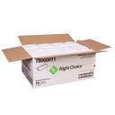 Cascades Right Choice White 1 Ply Multifold Paper Towel, 9 X 9.5 inch - 250 sheets per roll -- 16 per case