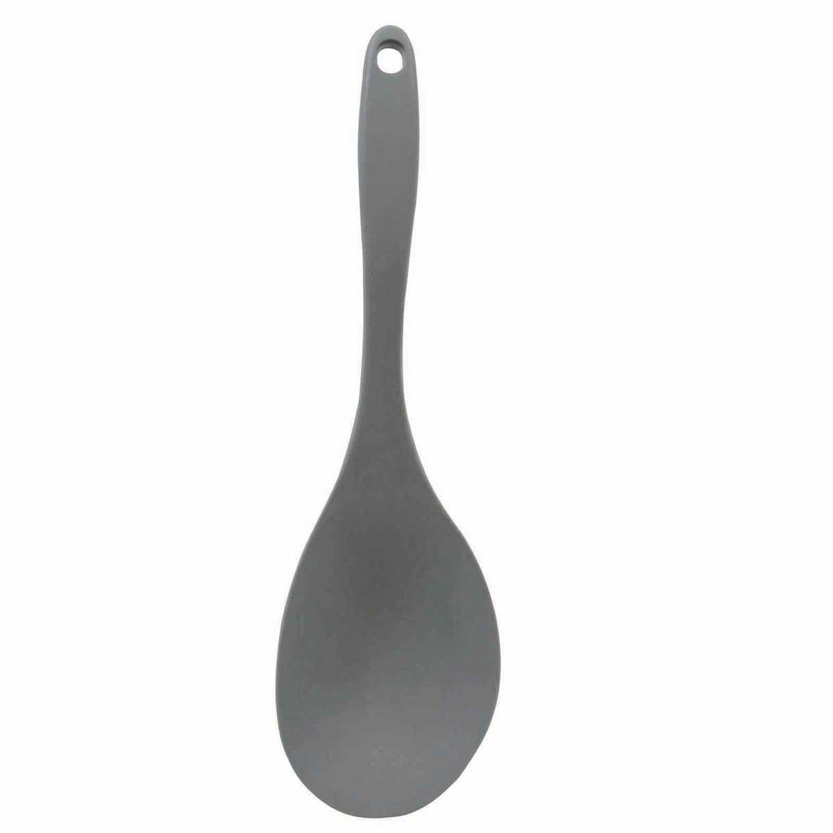 Tablecraft Gray Silicone Spoon, 3.3125 X 1.125 X 11.5 Inch