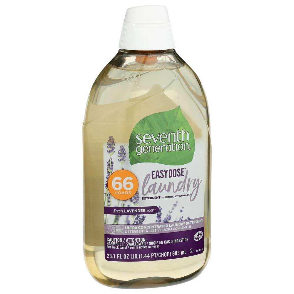 Seventh Generation Fresh Lavender Scent Easydose Ultra Concentrated Laundry Detergent, 23.1 Fluid Ounce -- 6 Per Case