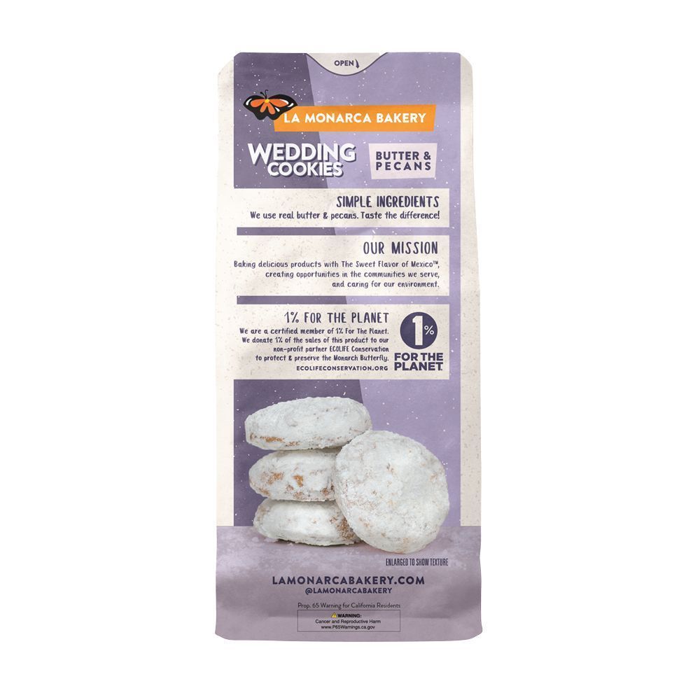 La Monarca Bakery Wedding Cookies, 6 Ounce -- 8 Per Case