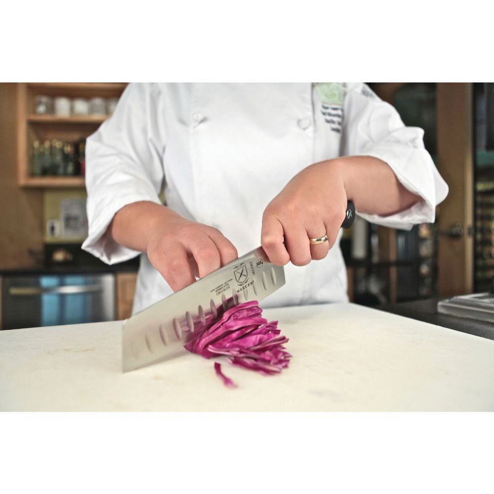 Mercer Culinary Genesis Granton Edge Nakiri Knife, 7 Inch