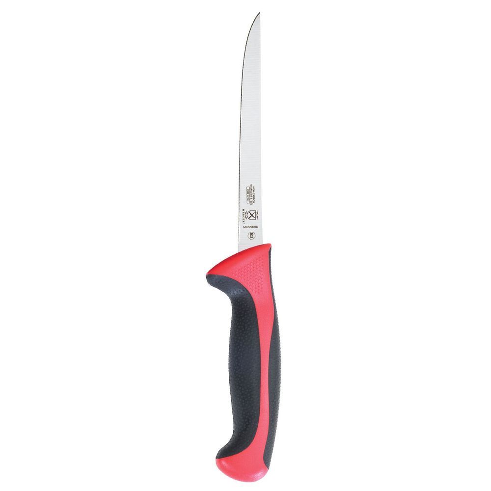 Mercer Culinary Millennia Red Narrow Boning Knife, 6 Inch