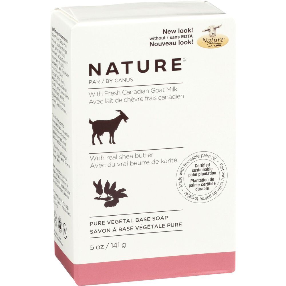 Nature By Canus Shea Butter Pure Vegetal Base Soap, 5 Ounce