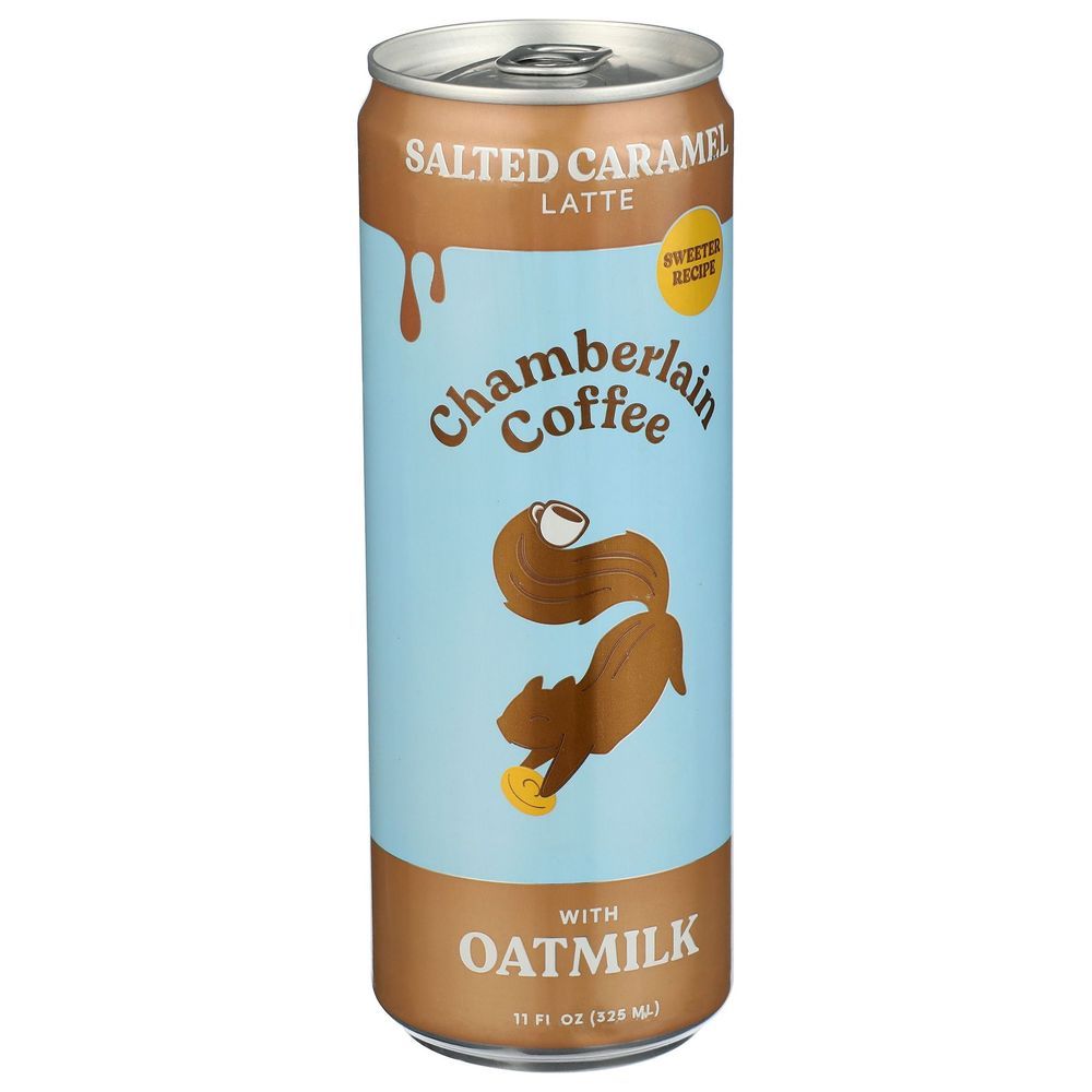 Chamberlain Coffee Salted Caramel Latte With Oatmilk, 11 Fluid Ounce -- 12 Per Case