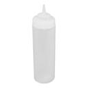 Winco PSW-32 Plastic Clear Wide-Mouth Squeeze Bottle, 32 Ounce Capacity -- 6 per case