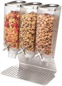 Rosseto EZ Pro H2S 3 Container Stainless Steel Tabletop Dispenser, 13.25 x 8.13 x 17.25 inch