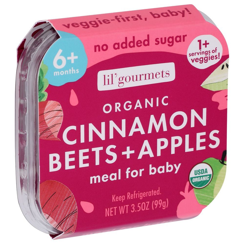Lil Gourmets Organic Cinnamon Beets And Apples Veggie Meal, 3.5 Ounce -- 8 Per Case