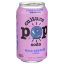 Culture Pop Wild Berries Basil and Lime Probiotic Soda, 12 Fluid Ounce -- 12 per case