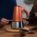London Sip Stainless Steel Copper Stovetop 3 Cup Espresso Maker