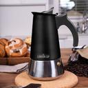 London Sip Stainless Steel Black Stovetop 6 Cup Espresso Maker