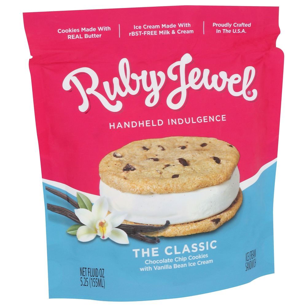 Ruby Jewel Ice Cream Sandwiches, 5.25 Ounce -- 10 Per Case