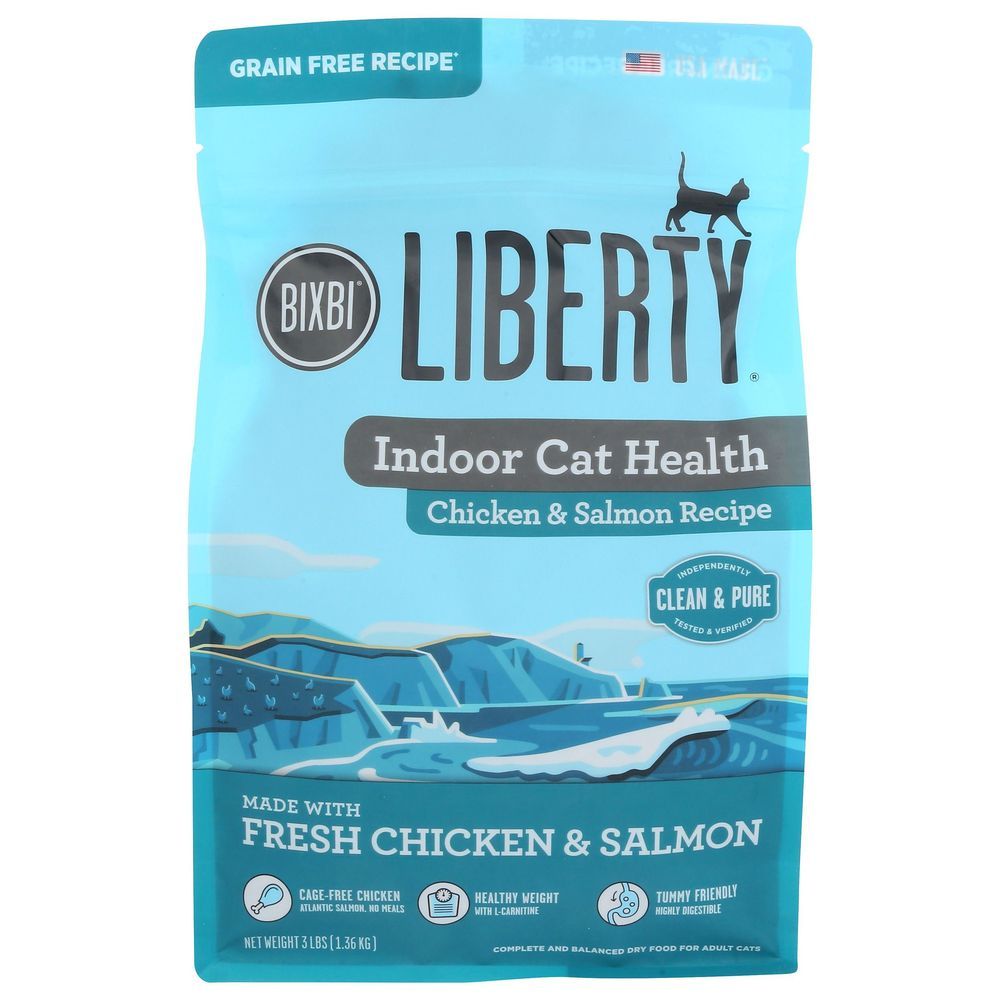 Bixbi Liberty Grain Free Chicken And Salmon Recipe Cat Food, 3 Pound -- 6 Per Case
