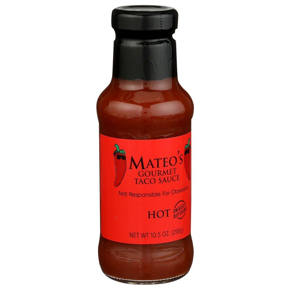 Mateos Hot Taco Sauce, 10.5 Ounce -- 6 Per Case