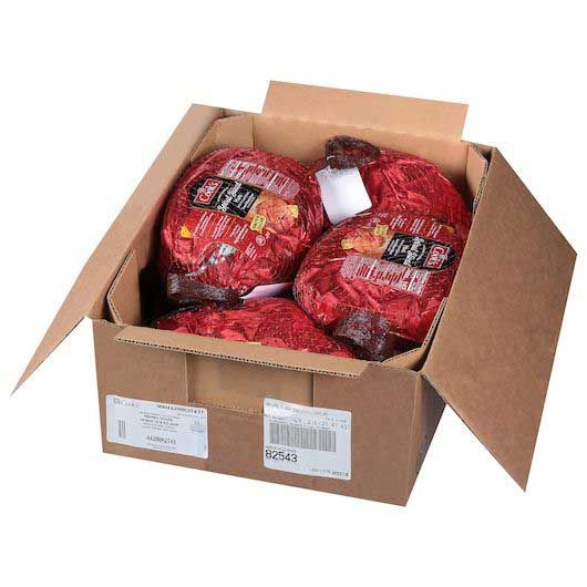 Cook's Fully Cooked Brown Sugar Hickory Smoked Spiral Sliced Half Ham, 10.977 Pound -- 4 Per Case