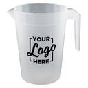 HOWW Polypropylene Stackable Pitcher with Handle with 1 COLOR Custom Logo, 64 Ounce Capacity -- 48 per case